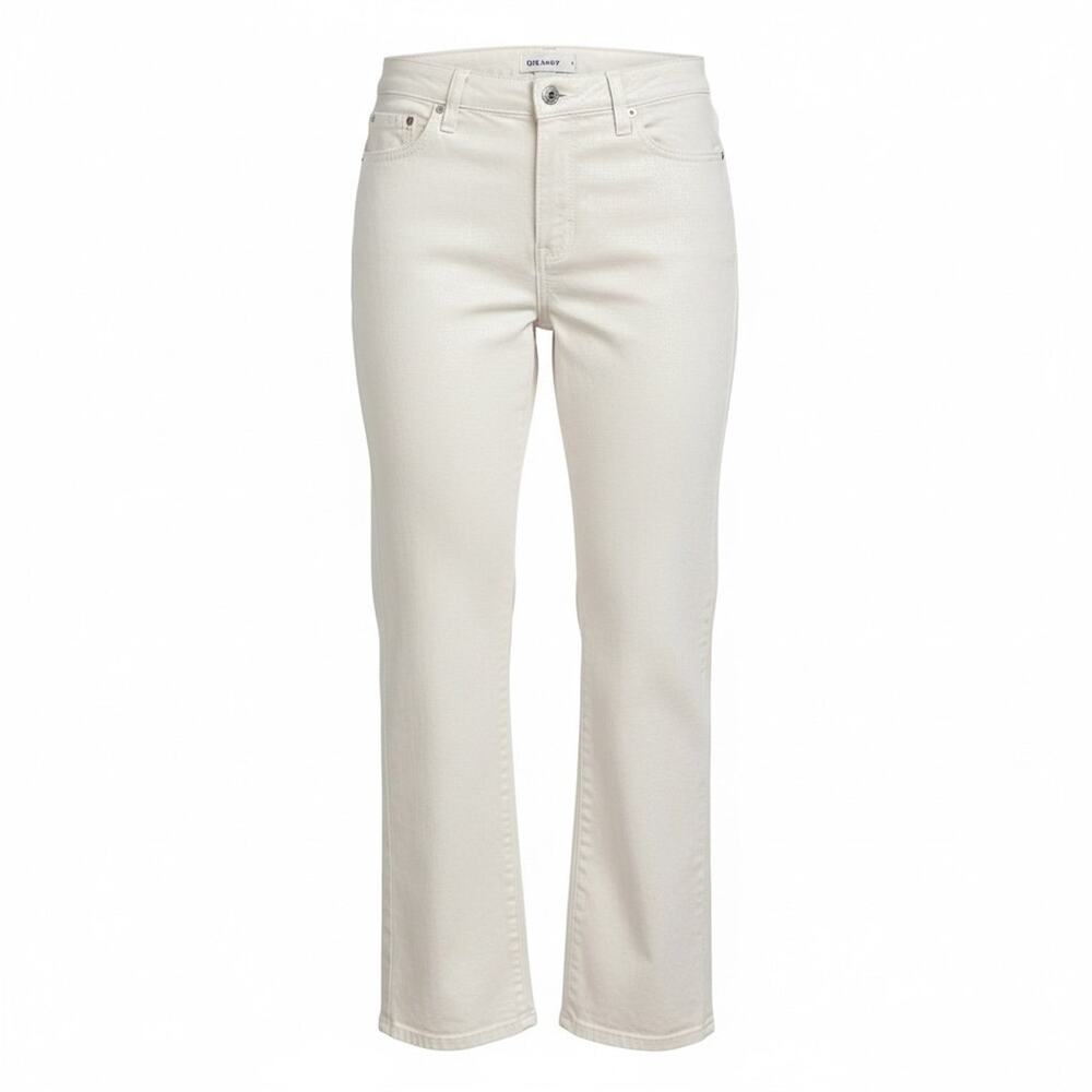 Old Navy OG Loose fit wide leg white shimmer retro Y2k look old money jeans pant